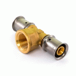 TÉ À SERTIR TARAUDAGE FEMELLE AU CENTRE POUR TUBE MULTICOUCHE F20-20X27-20 - G2F25038 MULTITUBO