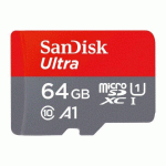 CARTE MÉMOIRE MICRO SDHC SANDISK AVEC ADAPTATEUR SDXC 64 GO - CLASSE 10