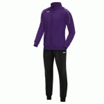 ENSEMBLE SURVÊTEMENT DE FOOT POLYESTER VESTE ET PANTALON ENFANT - JAKO - CLASSICO VIOLET