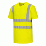 LOT DE 2 - PORTWEST S179 T-SHIRT AÉRÉ JAUNE - TAILLE L