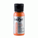 LOT DE 4 - DARWI FLACON DE 50 ML DE PEINTURE SUR CUIR - ORANGE