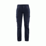 PANTALON DE TRAVAIL INDUSTRIE STRETCH 2D FEMME BLEU FONCÉ/NOIR C36 - BLAKLADER