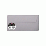 PAQUET DE 20 ENVELOPPES POLLEN 110X220MM 120G/M² - GRIS KOALA - LOT DE 4