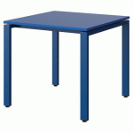 TABLE MALIBU 80X80 T5 SOUDÉ STR ABS BLEU U525/BLEU 5005