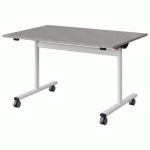TABLE MALIBU RAB. 120X80 T5 DL STRA ABS BÉTON F186/BLC 9016