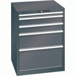 ARMOIRE NOIR 717X725X850 AVEC 5 TIR. 200KG _ 14.505.060 - LISTA