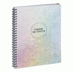 CAHIER DE TEXTES HOLOGRAPHIK DIAMANT 17 X 22 CM - VISUEL - LOT DE 6
