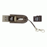 CARTE MICRO SD INTEGRAL + LECTEUR CLÉ USB 8 GO