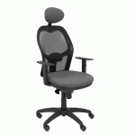 FAUTEUIL DE BUREAU JORQUERA - DOSSIER MAILLE - GRIS