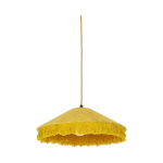 FRILLS - SUSPENSION AVEC ABAT-JOUR - 1 LUMIÈRE - Ø 500 MM - JAUNE - ART DECO, ORIENTAL - ÉCLAIRAGE INTÉRIEUR - SALON I CHAMBRE I CUISINE I SALLE À