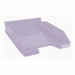 LOT DE 6 - CORBEILLE À COURRIER STANDARD EXACOMPTA MAUVE PASTEL
