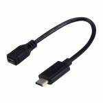MCL SAMAR - ADAPTATEUR DE TYPE C USB - MICRO-USB DE TYPE B POUR USB-C - 17 CM
