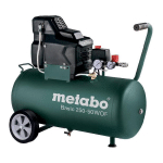 METABO - COMPRESSEUR BASIC 1.5 KW 8 BAR 120 L/MIN CUVE 50 L - BASIC 250-50 W OF