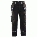 PANTALON ARTISAN RETARDANT FLAMME NOIR/GRIS TAILLE 48L - BLAKLADER