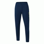 PANTALON D'ENTRAÎNEMENT DE FOOT FEMME - JAKO - PREMIUM BLEU MARINE/JAUNE FLUO