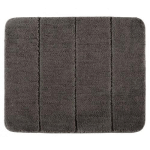 TAPIS DE BAIN STEPS GRIS SOURIS, 55 X 65 CM, MICROFIBRE WENKO