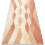 TAPIS FEEL 5674/17911 DIAMANTS BEIGE/TERRE CUITE ORANGE 140X190 CM