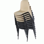 5 CHAISES RÉU PANAMA M2 P/NOIR T.0929 - GMCE