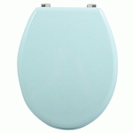 ABATTANT WC - MDF - CHARNIÈRES INOX - CLEO - VERT POUDRÉ MSV