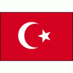 DRAPEAU TURQUIE : DIMENSIONS - 40 X 60 CM