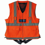 HARNAIS DE SÉCURITÉ - HT22 - AVEC VESTE RÉFLÉCHISSANTE ORANGE - TAILLE XL TRACTEL