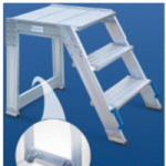 MARCHEPIED ROULANT EN ALUMINIUM GRANDE PLATEFORME 60°