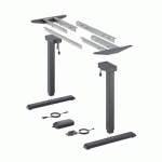 PIEDS DE BUREAU MOTORISÉS STEELFORCE PRO 300 SLIM - NOIR HETTICH