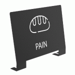 ROSSIGNOL PLAQUE SIGNALETIQUE DE TRI  POUR MEUBLE ALITRI - PAIN - GRIS MANGANESE