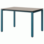TABLE MALIBU 120X80 T6 SOUDÉ STR ACACIA/NOIR BLEU 5025 - MANUTAN EXPERT