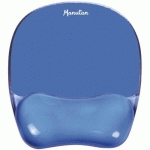 TAPIS DE SOURIS AVEC REPOSE-POIGNET - GEL BLEU - MANUTAN EXPERT