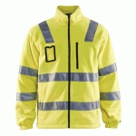 VESTE POLAIRE HAUTE VISIBILITÉ JAUNE FLUORESCENT TAILLE XL - BLAKLADER