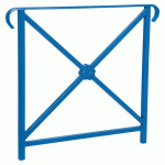 BARRIÈRE HÉRITAGE ROSACE 80 CM DOUBLE CROSSE - BLEU 5010 - PROCITY