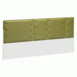 PANNEAU ACOUSTIQUE POUR PÔLE DE BUREAUX ERGOMAXX VERT L 160 CM FIXATION BLANC