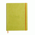 RHODIARAMA CAHIER SOUPLE A4+ 160 PAGES LIGNÉ PAPIER IVOIRE 90G - ANIS