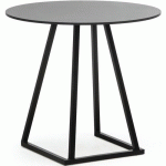 TABLE LINEA DINNERNOIRD80 CM COMPACT NOIR - FLEXFURN