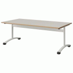 TABLE MALIBU 160X80 T3 DL STRA ALAISÉ BLC SEL W911/BLC 9016