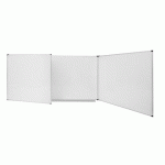 TABLEAU BLANC MAGNÉTIQUE TRIO MAYA BI-OFFICE, SURFACE EN ACIER CÉRAMIQUE, CADRE EN ALUMINIUM, 120 X 90 CM