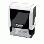 TAMPON TEXTE PERSONNALISABLE PRINTY 4910 TRODAT MONOCHROME 2 LIGNES - NOIR