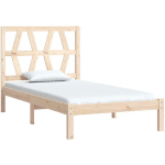 CADRE DE LIT BOIS DE PIN MASSIF 90X190 CM SIMPLE - VIDAXL