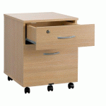 CAISSON BOIS CUBO 2 TIROIRS CHÊNE CLAIR