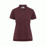 COTTOVER POLO MANCHES COURTES FEMME - CERTIFIÉ GOTS BORDEAUX - TAILLE M
