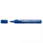 EDDING MARQUEUR PERMANENT POINTE OGIVE ENCRE INDÉLIBILE BLEUE SANS SOLVANT 2000