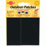LOT DE 5 - PATCH D'EXTÉRIEUR, AUTOCOLLANT, 65 X 120 MM, NOIR