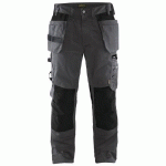 PANTALON DE TRAVAIL ARTISAN GRIS FONCÉ/NOIR TAILLE 56 - BLAKLADER