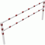 BARRIÈRE CHEMIN PIÉTONS-HAUTEUR DE GENOUX-BLANC/ROUGE-3000MM - SCHAKE