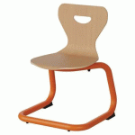 CHAISE MALIBU AST - T2 - COQUE HÊTRE / ACIER ORANG 1028 - MANUTAN EXPERT