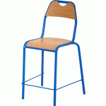 CHAISE SCOLAIRE ETUDE 600 SURÉLEVÉE ROUGE - MANUTAN COLLECTIVITÉS