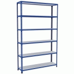 RAYONNAGE D'ARCHIVES RAPID 2 1980X1220X305 6 TAB METAL BLEU