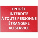 SIGNALISATION INTERDIT HORS SERVICE VINYLE 300X420MM