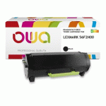 TONER REMANUFACTURÉ OWA - HAUTE CAPACITÉ - NOIR - POUR LEXMARK 56F2H00, 56F0HA0, 56F2H0E - TONER COMPATIBLE